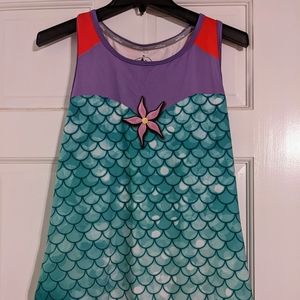 Run Disney Mermaid Racer Back Tank, Size L